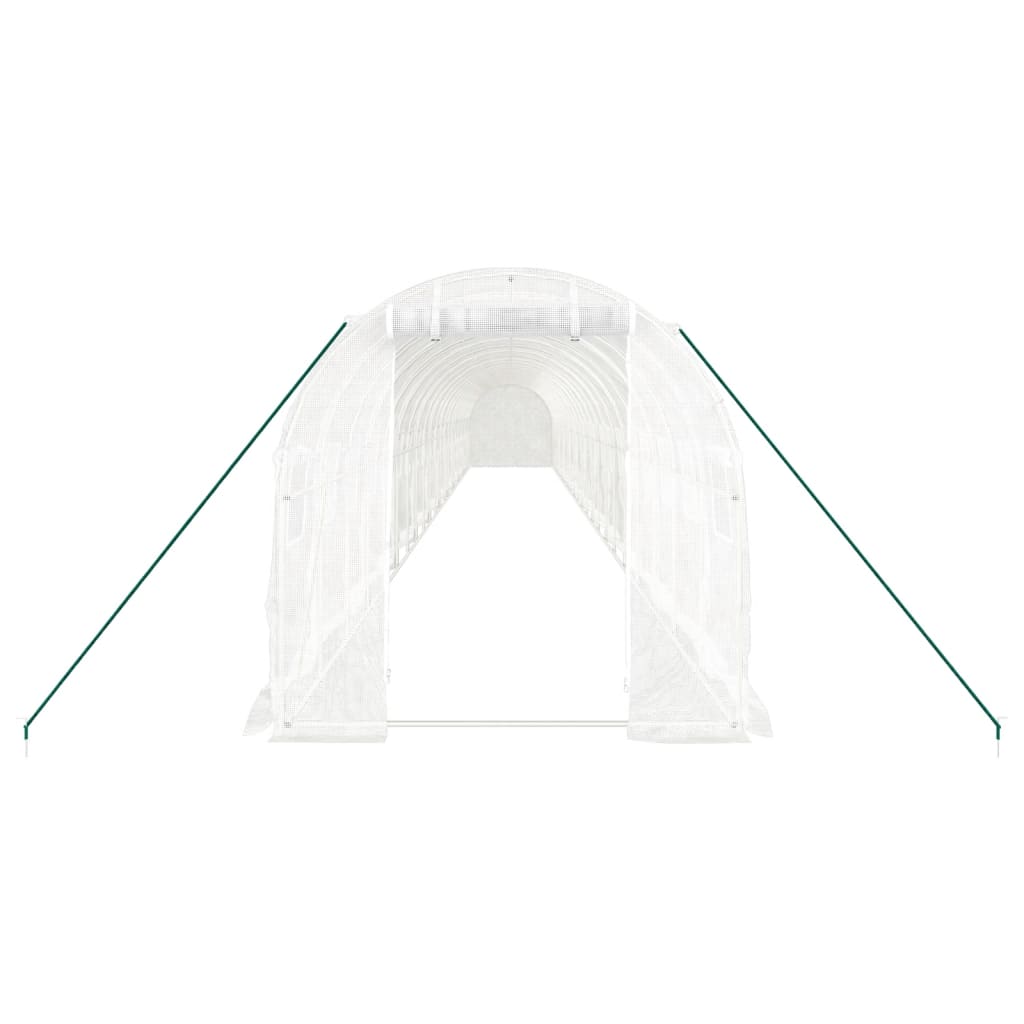 Serra con Telaio in Acciaio Bianco 44 mÃ‚Â² 22x2x2 m