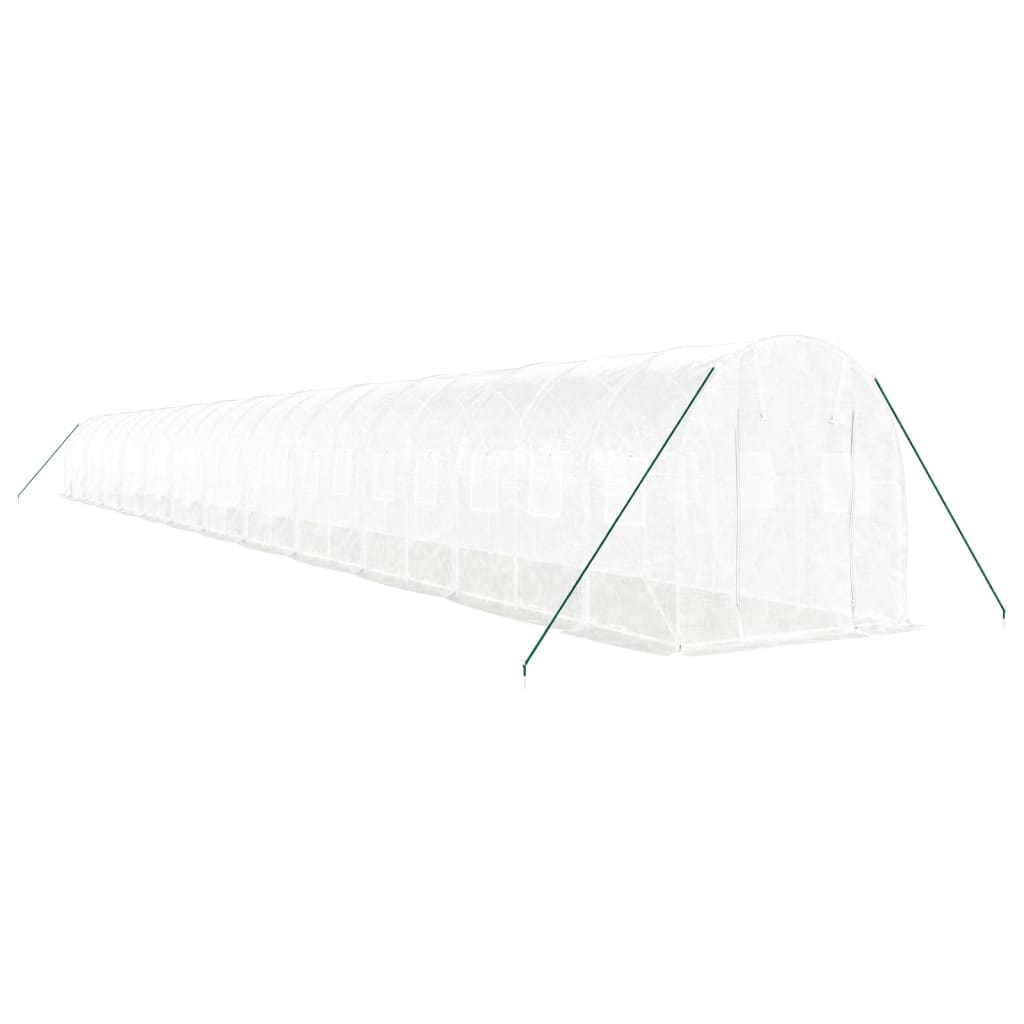 Serra con Telaio in Acciaio Bianco 48 mÃ‚Â² 24x2x2 m