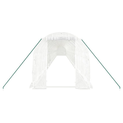 Serra con Telaio in Acciaio Bianco 48 mÃ‚Â² 24x2x2 m