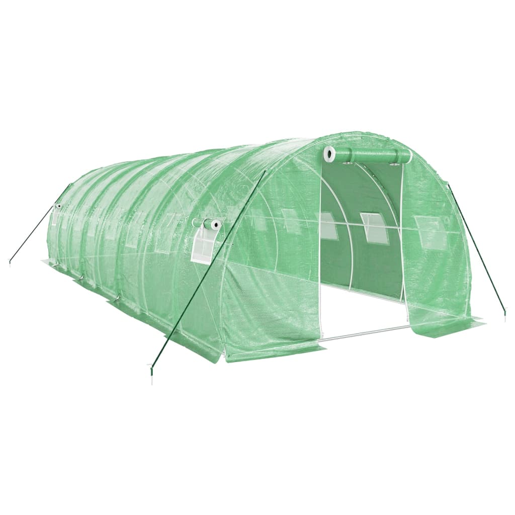 Serra con Telaio in Acciaio Verde 24 mÂ² 8x3x2 m