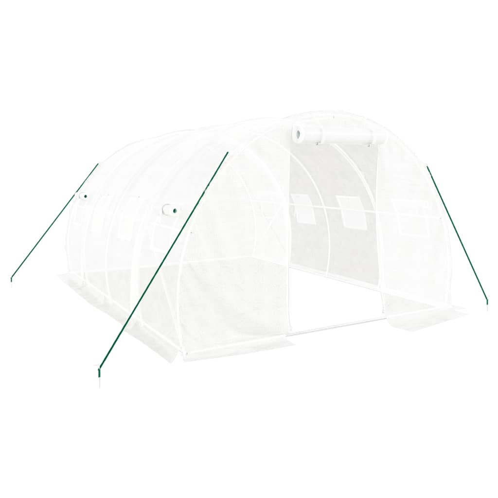 Serra con Telaio in Acciaio Bianco 12 mÃ‚Â² 4x3x2 m