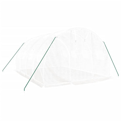 Serra con Telaio in Acciaio Bianco 12 mÃ‚Â² 4x3x2 m