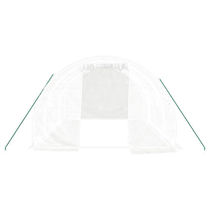 Serra con Telaio in Acciaio Bianco 12 mÃ‚Â² 4x3x2 m