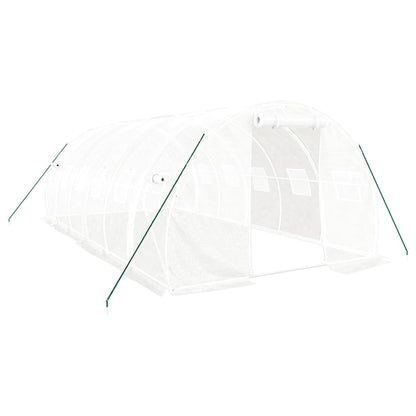Serra con Telaio in Acciaio Bianco 18 mÂ² 6x3x2 m