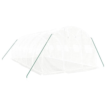 Serra con Telaio in Acciaio Bianco 18 mÂ² 6x3x2 m