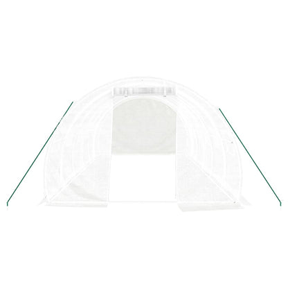 Serra con Telaio in Acciaio Bianco 18 mÂ² 6x3x2 m