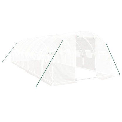 Serra con Telaio in Acciaio Bianco 24 mÂ² 8x3x2 m
