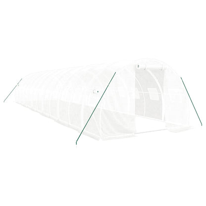 Serra con Telaio in Acciaio Bianco 36 mÂ² 12x3x2 m