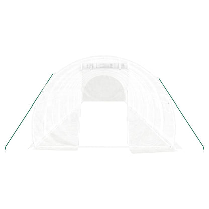 Serra con Telaio in Acciaio Bianco 36 mÂ² 12x3x2 m