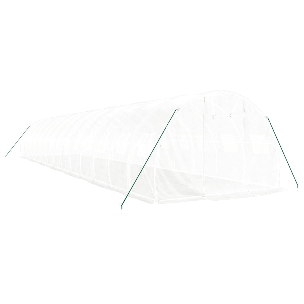 Serra con Telaio in Acciaio Bianco 42 mÂ² 14x3x2 m