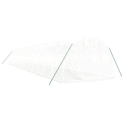 Serra con Telaio in Acciaio Bianco 42 mÂ² 14x3x2 m