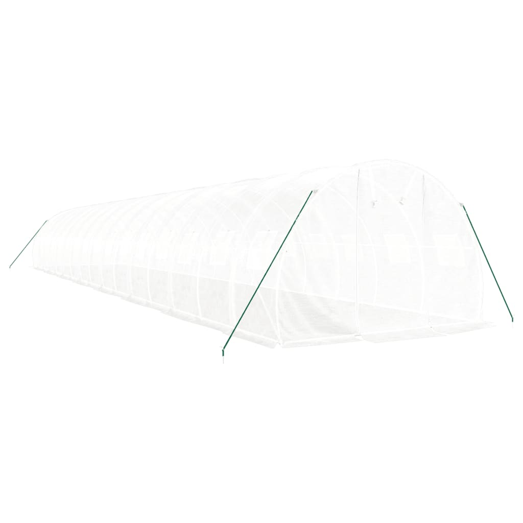 Serra con Telaio in Acciaio Bianco 48 mÂ² 16x3x2 m