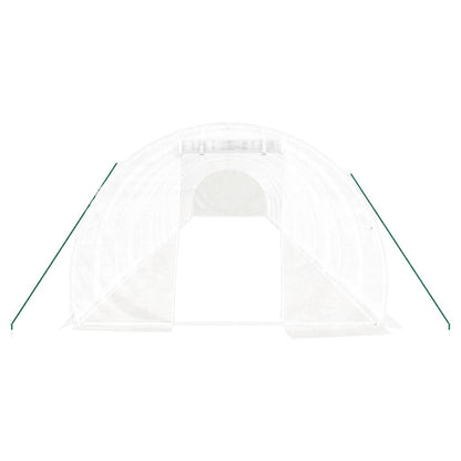 Serra con Telaio in Acciaio Bianco 48 mÂ² 16x3x2 m