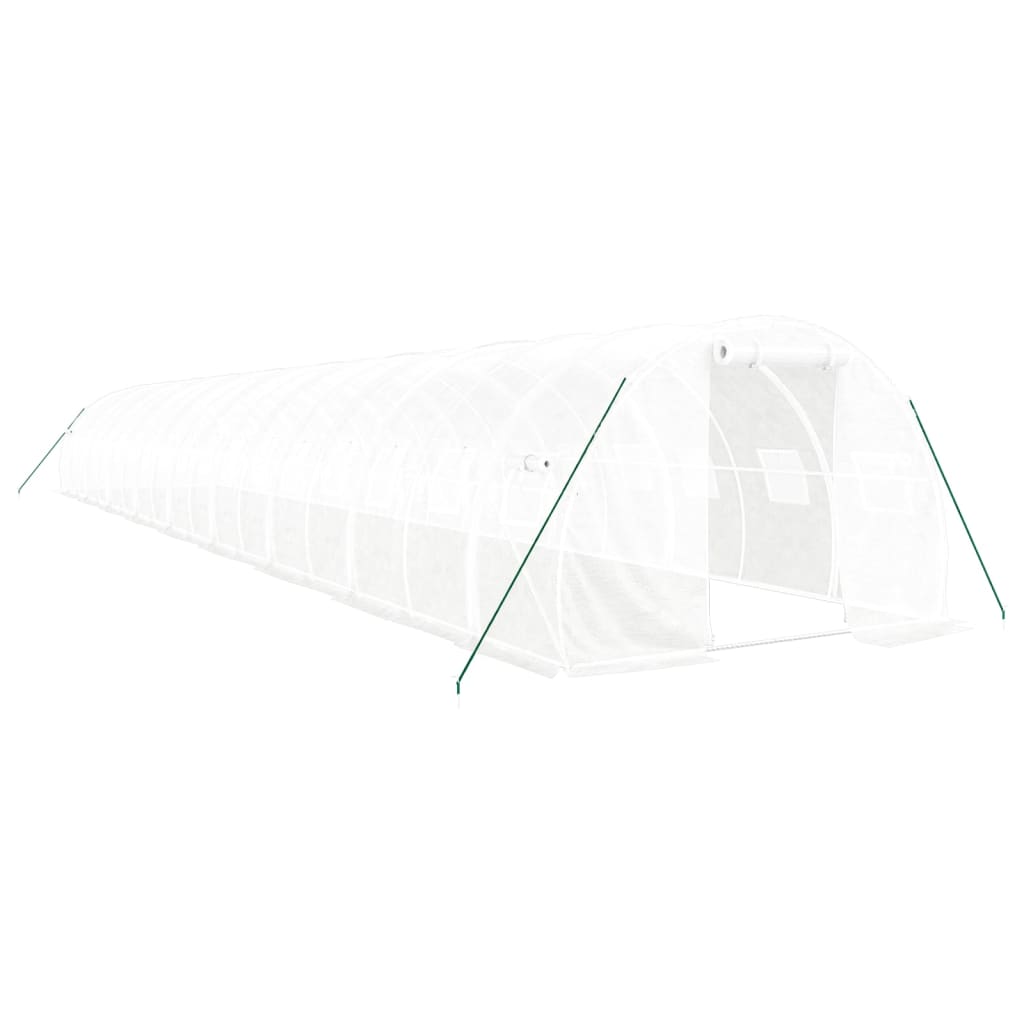 Serra con Telaio in Acciaio Bianco 54 mÂ² 18x3x2 m