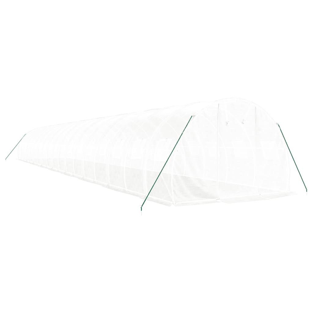 Serra con Telaio in Acciaio Bianco 54 mÂ² 18x3x2 m