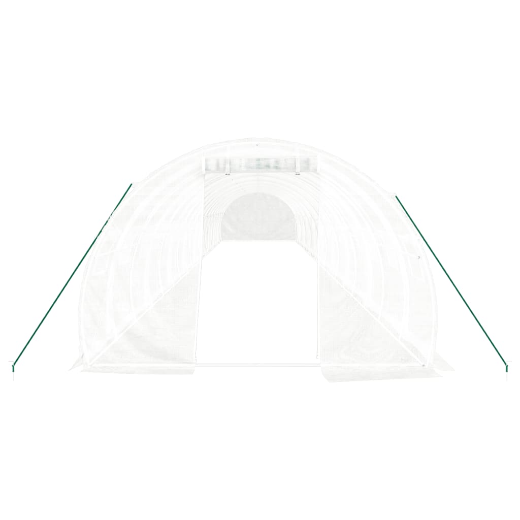 Serra con Telaio in Acciaio Bianco 54 mÂ² 18x3x2 m