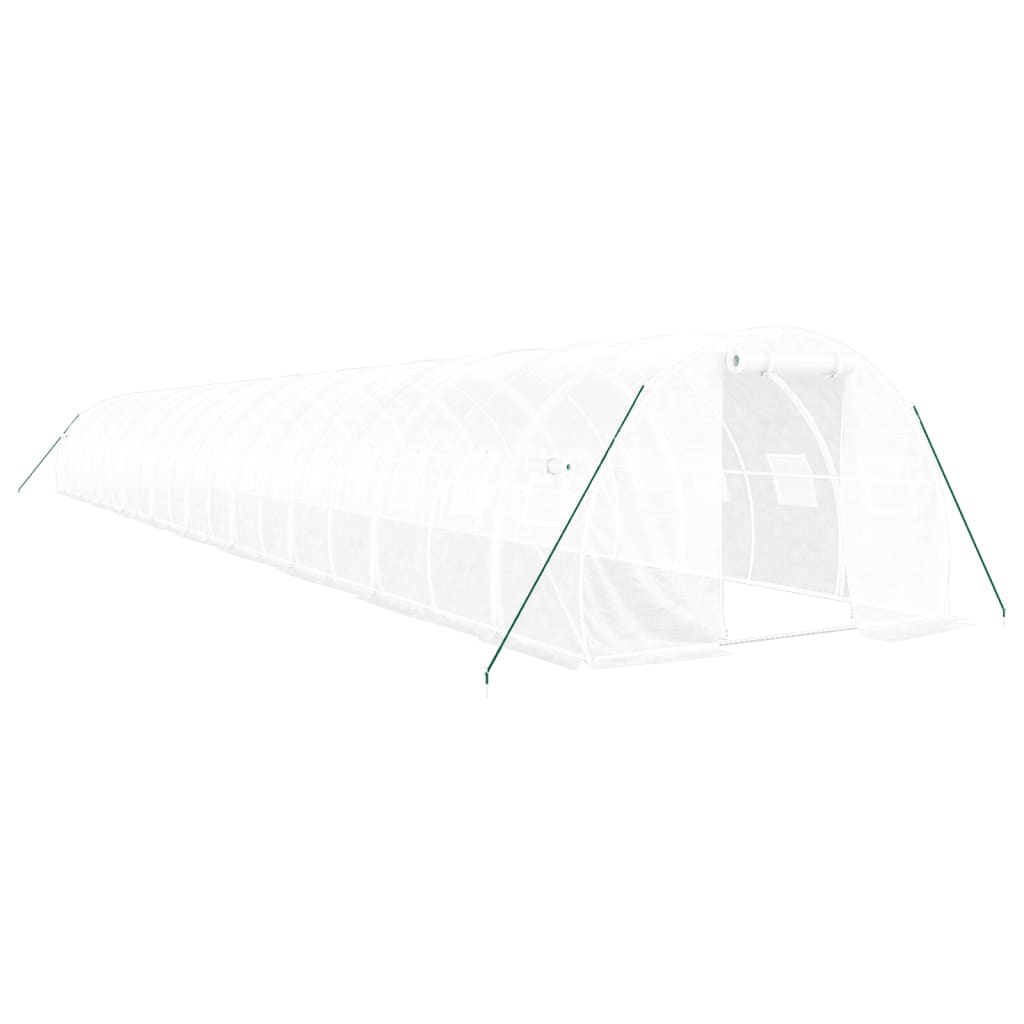 Serra con Telaio in Acciaio Bianco 60 mÂ² 20x3x2 m