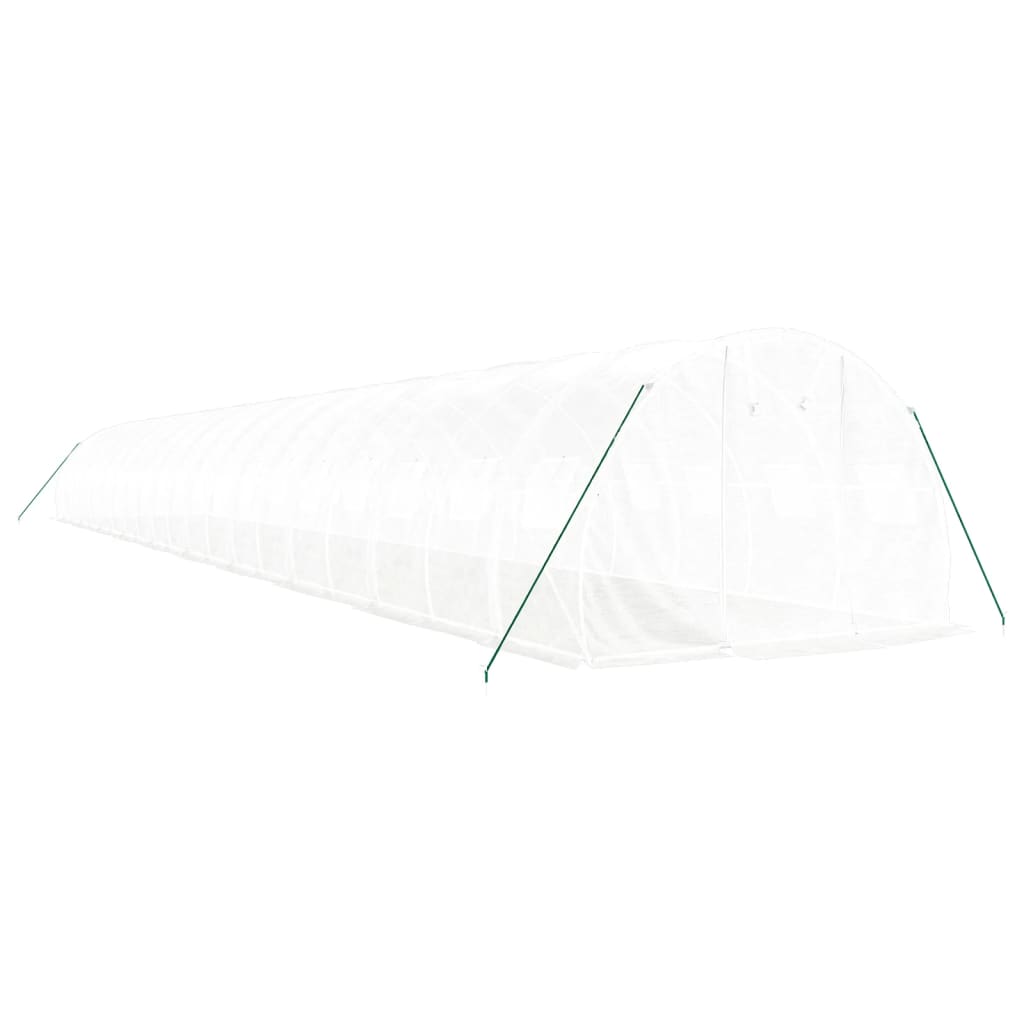 Serra con Telaio in Acciaio Bianco 60 mÂ² 20x3x2 m