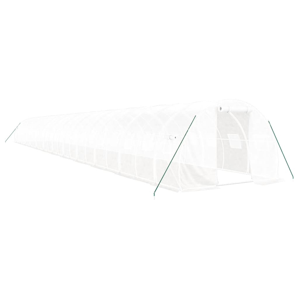 Serra con Telaio in Acciaio Bianco 72 mÂ² 24x3x2 m