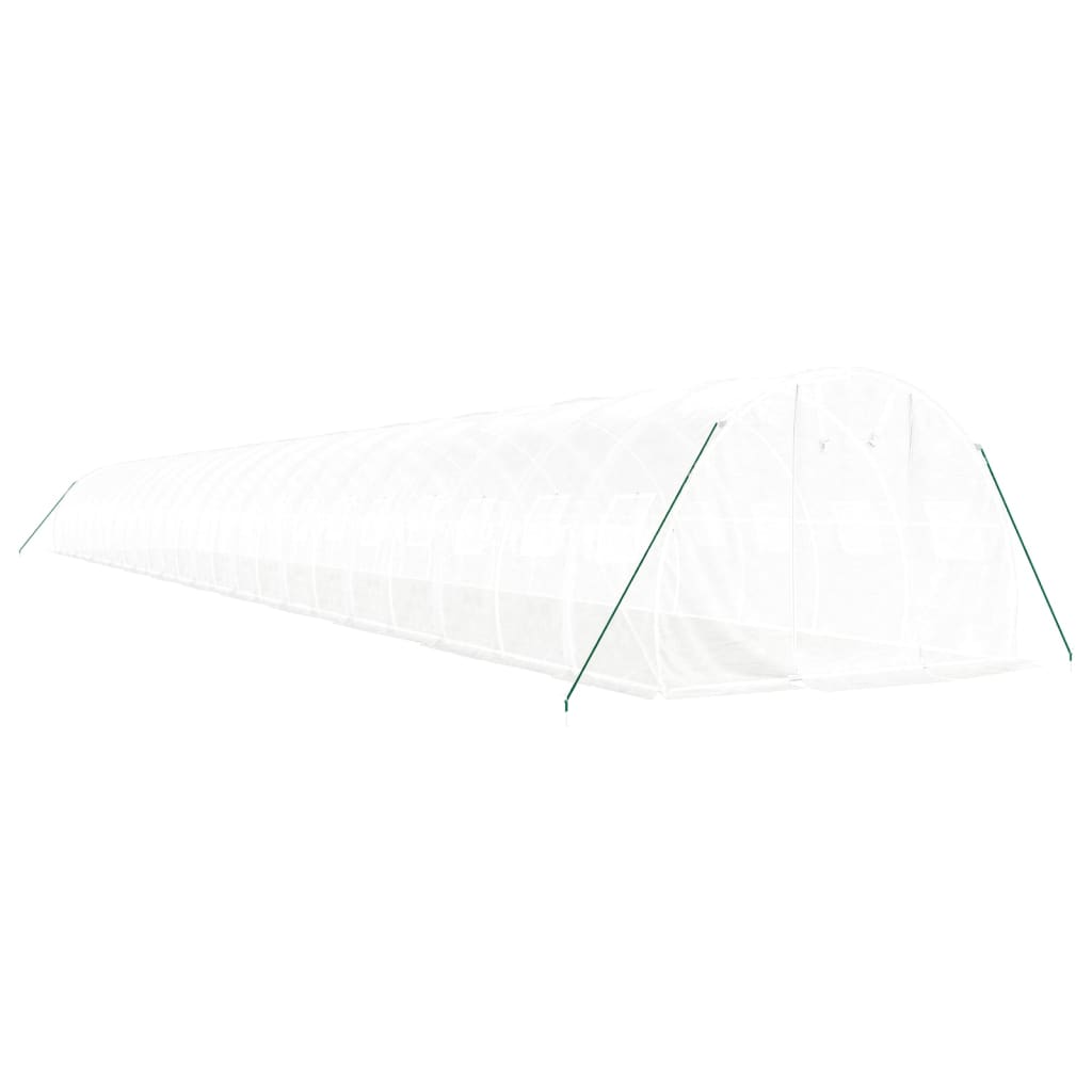 Serra con Telaio in Acciaio Bianco 72 mÂ² 24x3x2 m