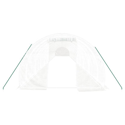 Serra con Telaio in Acciaio Bianco 72 mÂ² 24x3x2 m