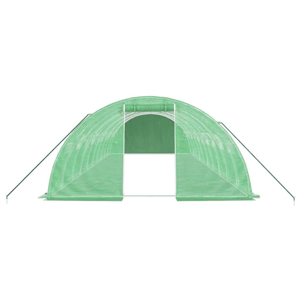 Serra con Telaio in Acciaio Verde 40 mÂ² 10x4x2 m