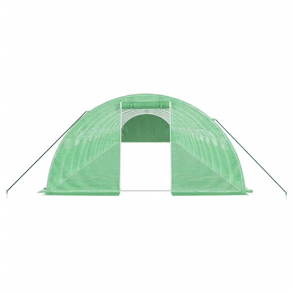 Serra con Telaio in Acciaio Verde 64 mÂ² 16x4x2 m
