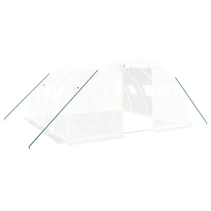 Serra con Telaio in Acciaio Bianco 16 mÃ‚Â² 4x4x2 m