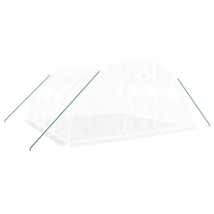 Serra con Telaio in Acciaio Bianco 16 mÃ‚Â² 4x4x2 m