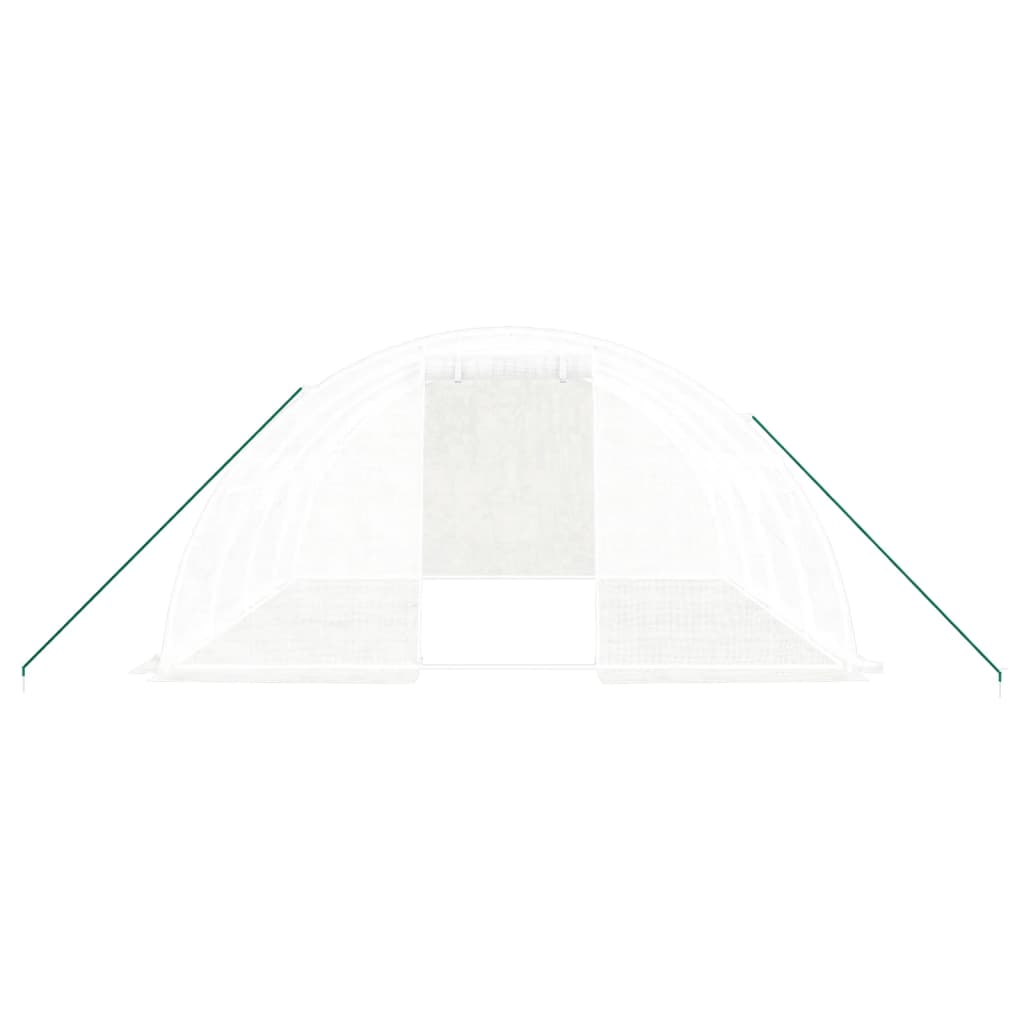 Serra con Telaio in Acciaio Bianco 16 mÃ‚Â² 4x4x2 m