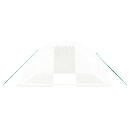 Serra con Telaio in Acciaio Bianco 16 mÃ‚Â² 4x4x2 m