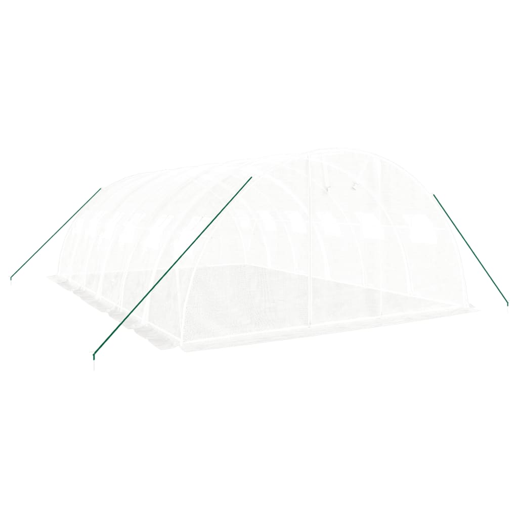 Serra con Telaio in Acciaio Bianco 24 mÃ‚Â² 6x4x2 m