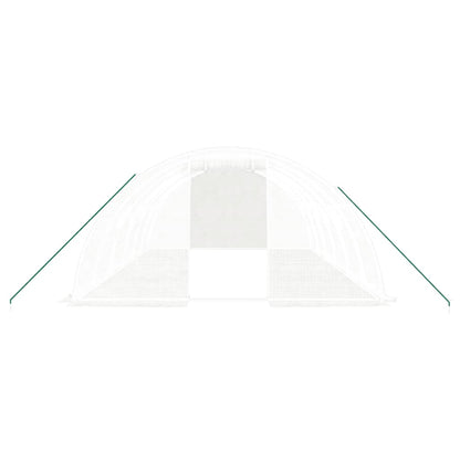 Serra con Telaio in Acciaio Bianco 24 mÃ‚Â² 6x4x2 m