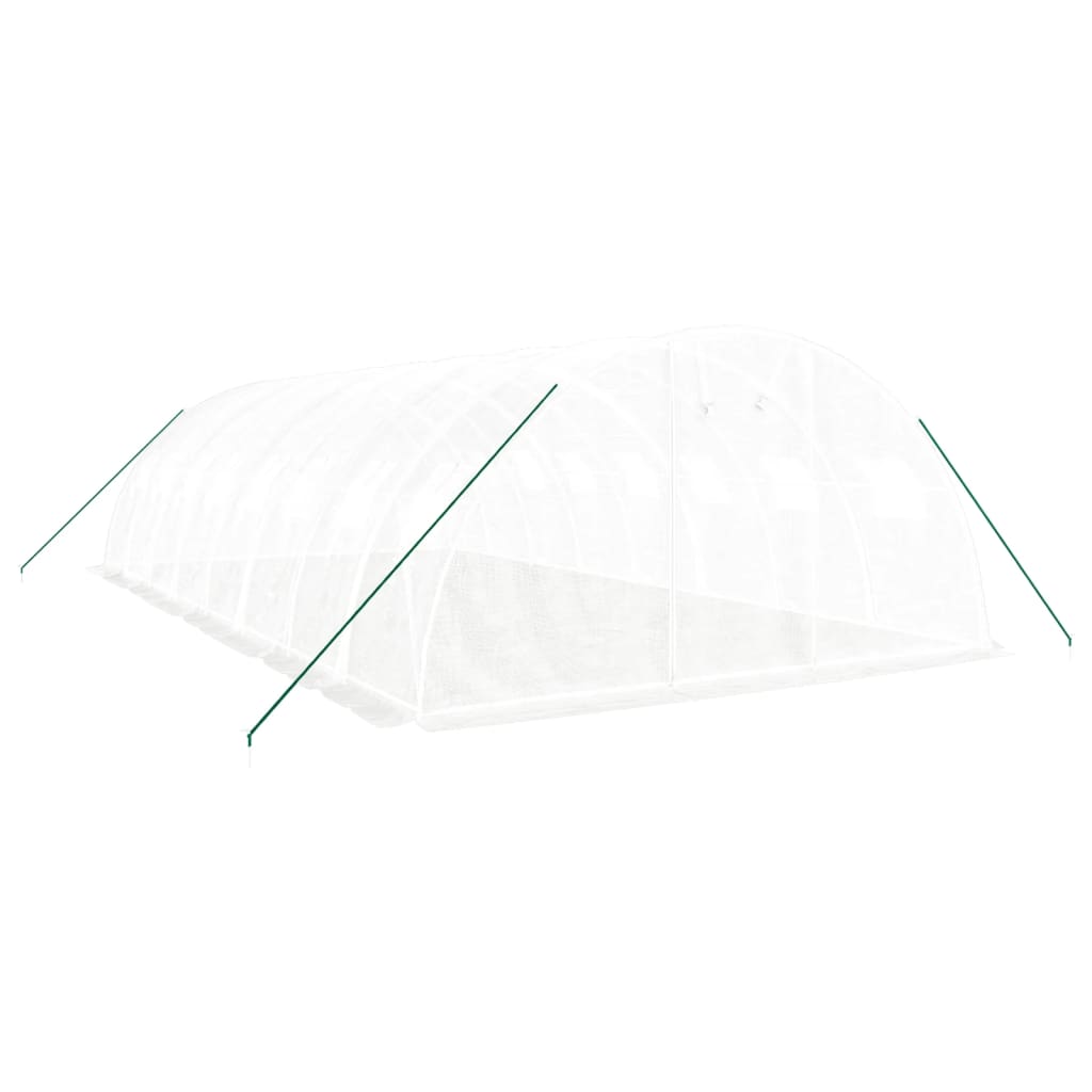 Serra con Telaio in Acciaio Bianco 32 mÃ‚Â² 8x4x2 m