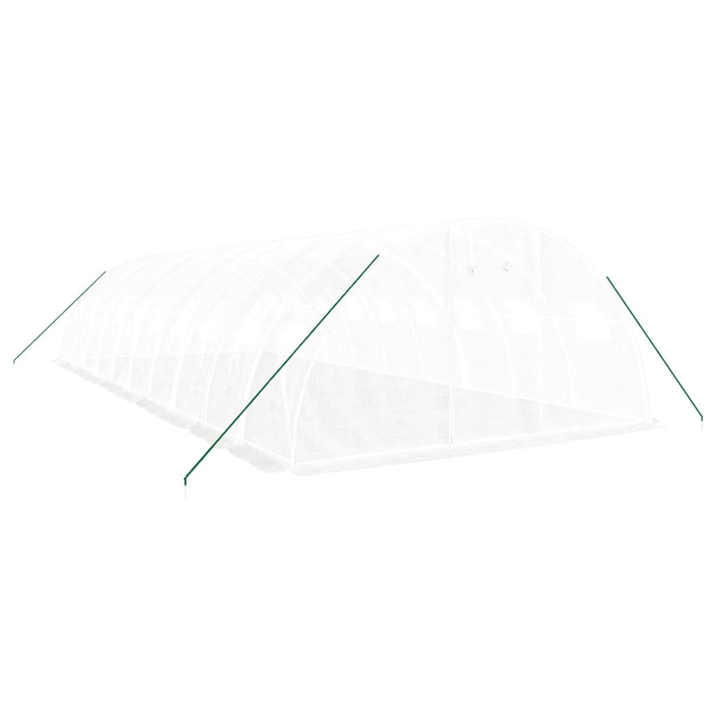 Serra con Telaio in Acciaio Bianco 40 mÃ‚Â² 10x4x2 m