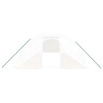 Serra con Telaio in Acciaio Bianco 40 mÃ‚Â² 10x4x2 m