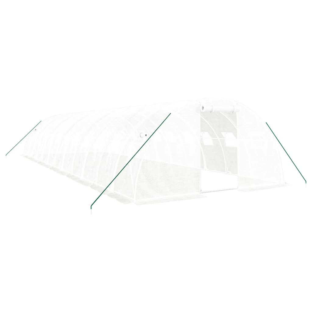 Serra con Telaio in Acciaio Bianco 48 mÃ‚Â² 12x4x2 m