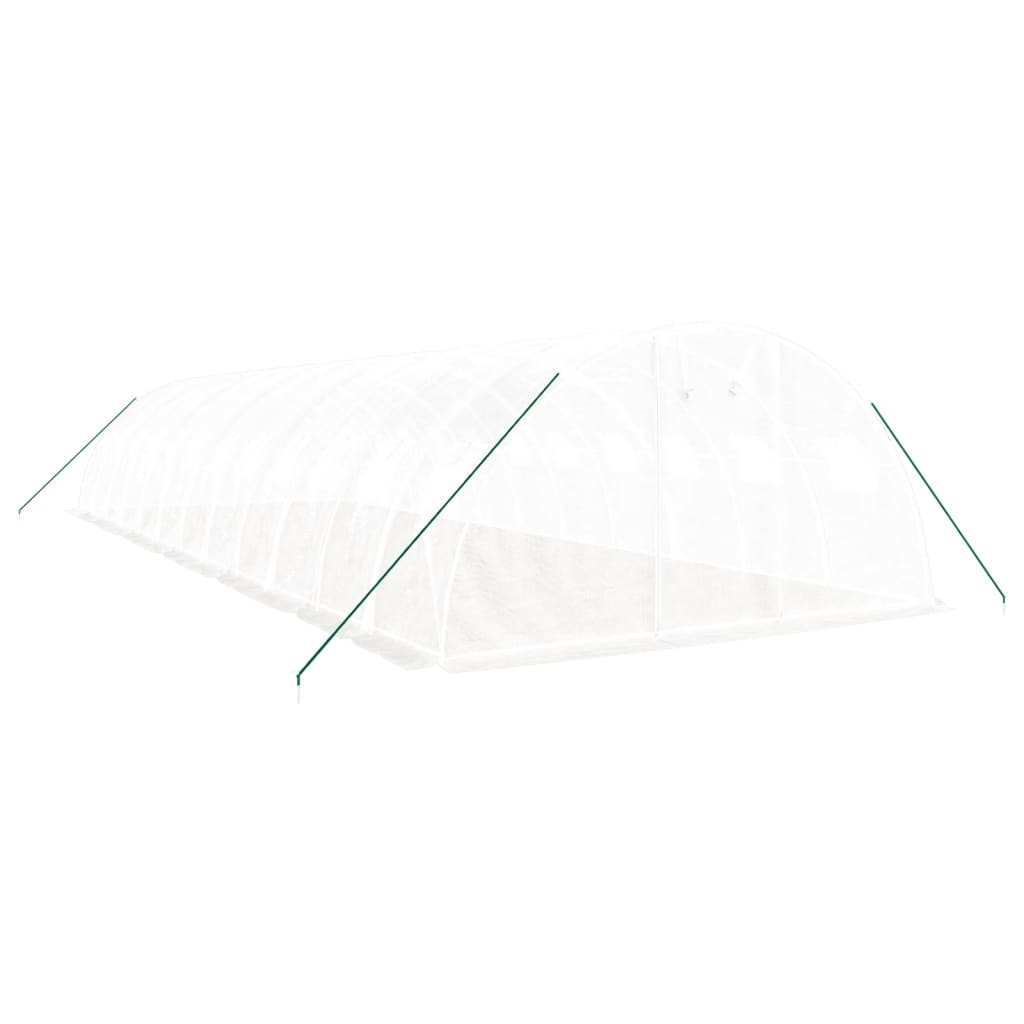 Serra con Telaio in Acciaio Bianco 48 mÃ‚Â² 12x4x2 m