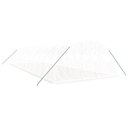 Serra con Telaio in Acciaio Bianco 48 mÃ‚Â² 12x4x2 m