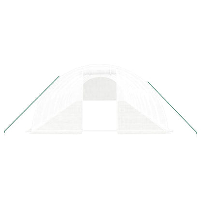 Serra con Telaio in Acciaio Bianco 48 mÃ‚Â² 12x4x2 m