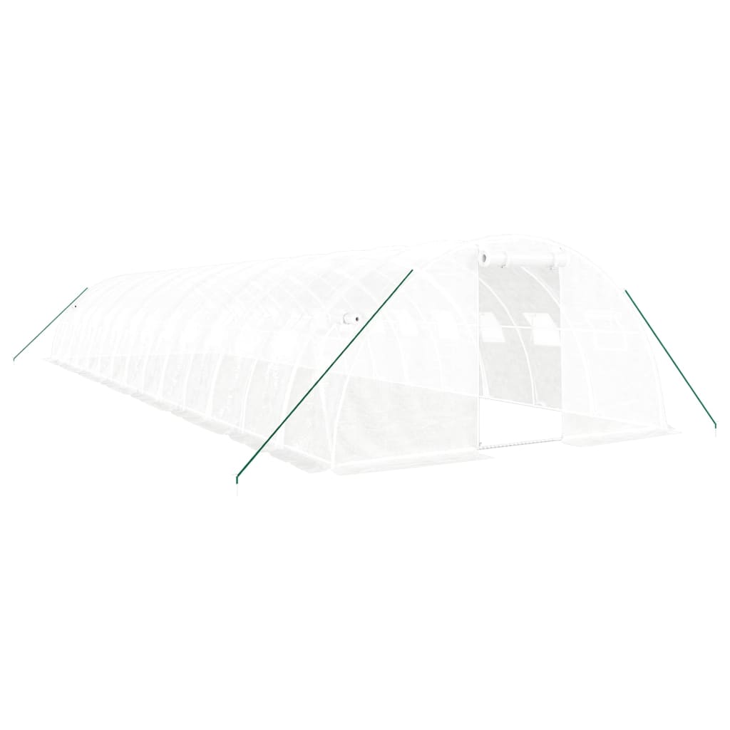 Serra con Telaio in Acciaio Bianco 56 mÃ‚Â² 14x4x2 m