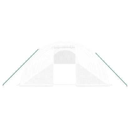 Serra con Telaio in Acciaio Bianco 56 mÃ‚Â² 14x4x2 m