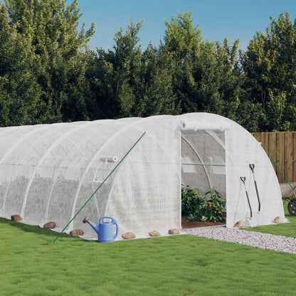 Serra con Telaio in Acciaio Bianco 56 mÃ‚Â² 14x4x2 m