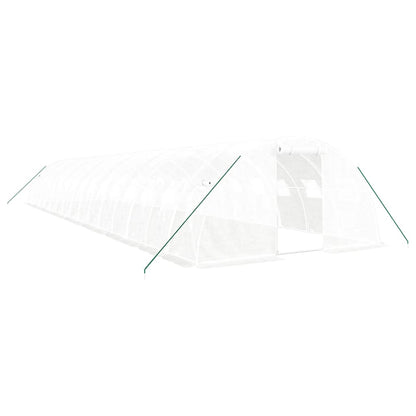 Serra con Telaio in Acciaio Bianco 64 mÃ‚Â² 16x4x2 m