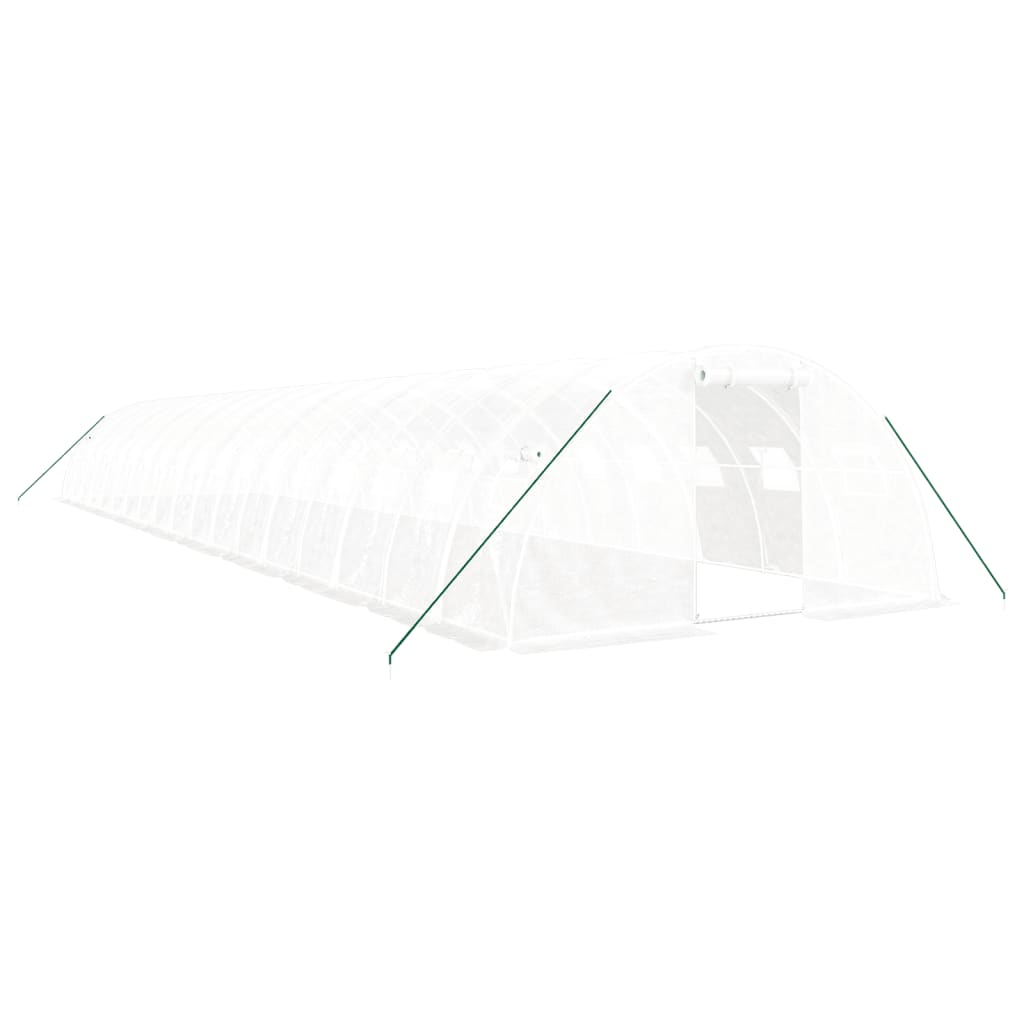 Serra con Telaio in Acciaio Bianco 72 mÃ‚Â² 18x4x2 m