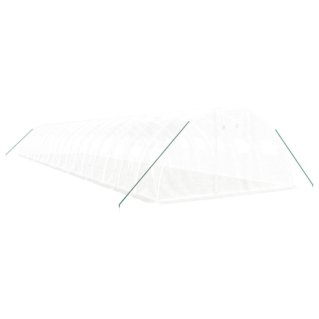 Serra con Telaio in Acciaio Bianco 72 mÃ‚Â² 18x4x2 m