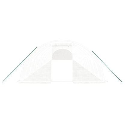 Serra con Telaio in Acciaio Bianco 72 mÃ‚Â² 18x4x2 m