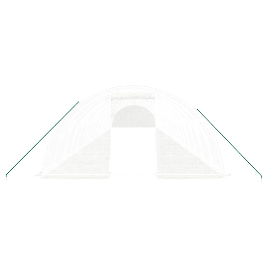 Serra con Telaio in Acciaio Bianco 80 mÃ‚Â² 20x4x2 m