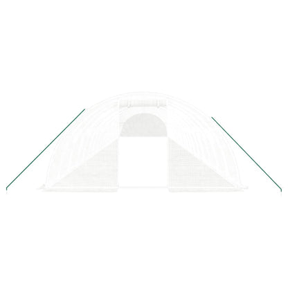 Serra con Telaio in Acciaio Bianco 80 mÃ‚Â² 20x4x2 m