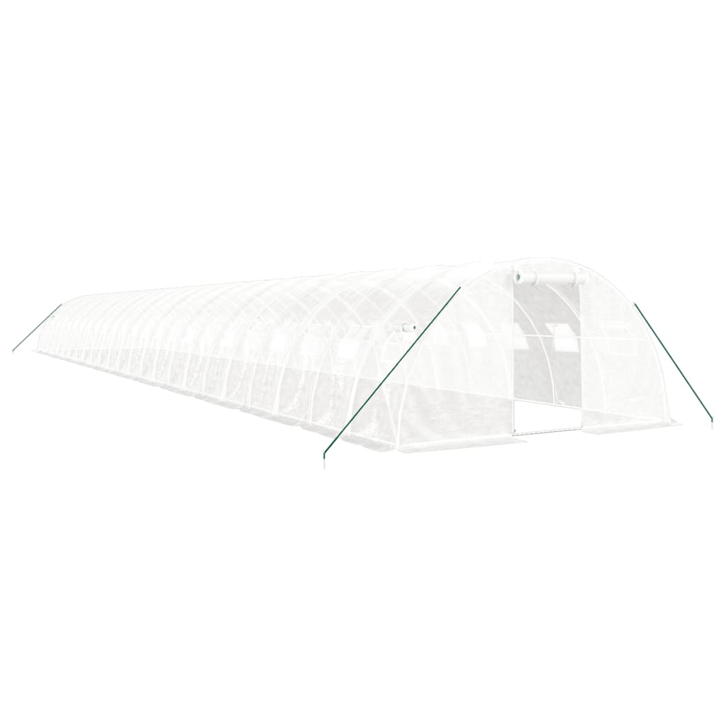 Serra con Telaio in Acciaio Bianco 96 mÃ‚Â² 24x4x2 m